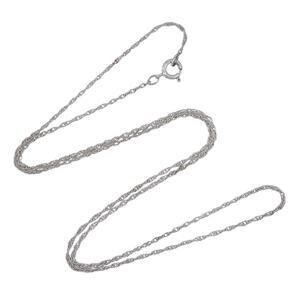 Rope Chain Link Chain Necklace | Vintage Sterling Silver 925 | 19"